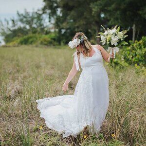 BOHO Lace Wedding Dress